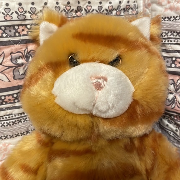 Vintage Build A Bear Floppy Kitty Striped Tabby Cat Stuffed Animal Plush Toy - Picture 2 of 8
